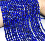 Lapis Faceted Roundel Loose Beads 3x5mm 14 Inch for DIY Jewelry Making
