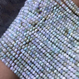 Larimar Roundelle Faceted Loose Beads 3*5mm 14-Inch DIY Necklace