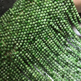 Diopside Green Faceted Loose Beads 2/3/4mm 14inch