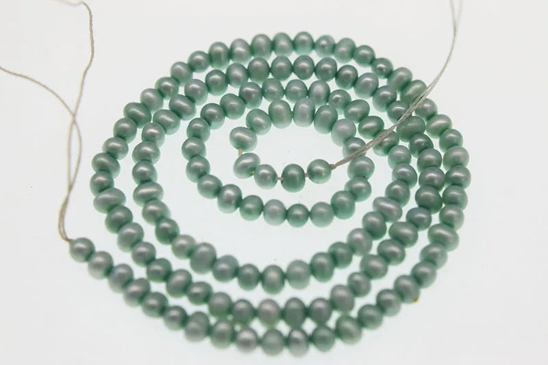 3-5mm Loose Freshwater Pearl Beads Sky Blue/Brown Baroque for Jewelry
