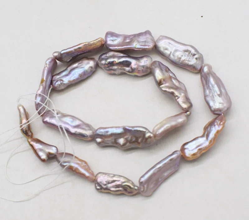 Freshwater Pearl Purple Keshi Beads 18-25mm for Jewelry Making