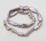 Freshwater Pearl Purple Keshi Beads 18-25mm for Jewelry Making
