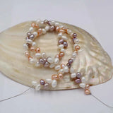 Freshwater Pearl Rice Beads 5-6mm White/Pink/Purple DIY Jewelry Making