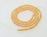 Freshwater Pearl Roundel Beads 3-4mm AA Smooth White/Pink/Purple 14 inch