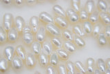 Freshwater Pearl Rice Loose Beads with Side Hole for Jewelry Making