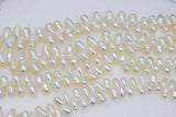 Freshwater Pearl Rice Loose Beads with Side Hole for Jewelry Making