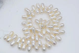 Freshwater Pearl Rice Loose Beads with Side Hole for Jewelry Making