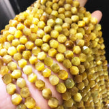 TIGEREYE round faceted 6/8/10mm loose beads 14"