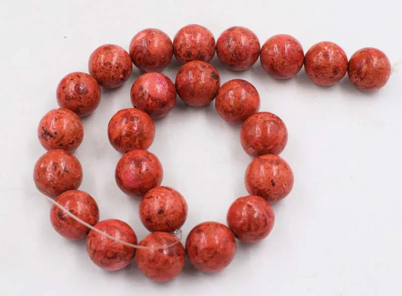 Grass Coral Loose Beads Round 18mm for Jewelry Making Necklace