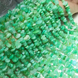 Green Australia Jade Baroque Loose Beads 14inch