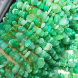Green Australia Jade Baroque Loose Beads 14inch