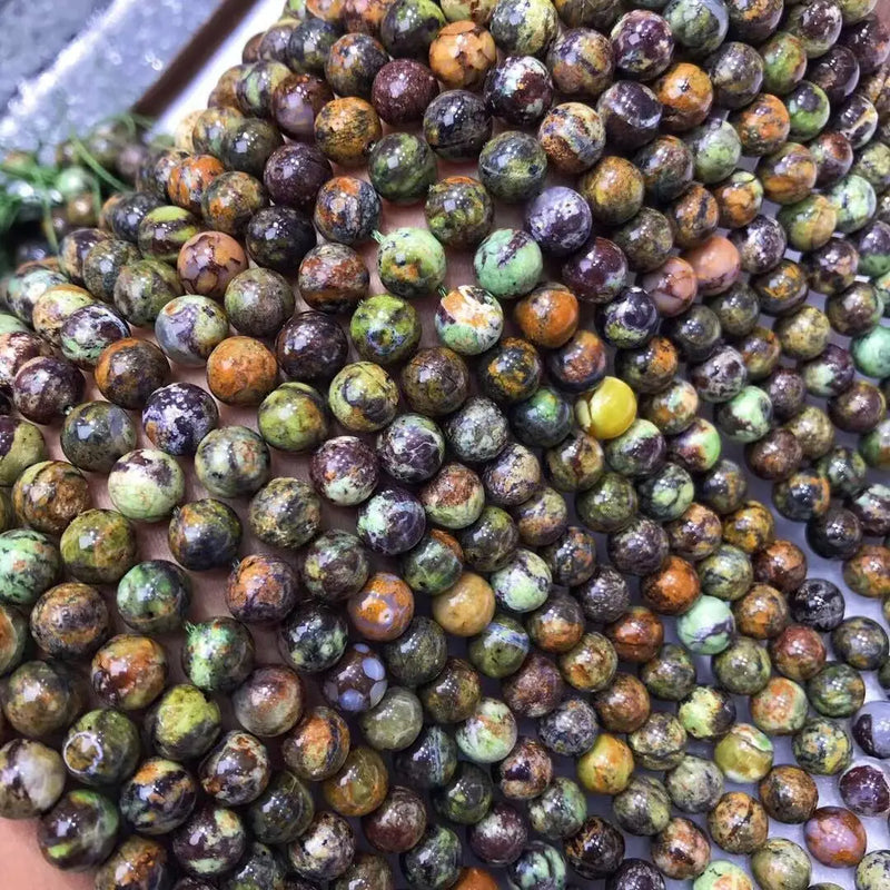 Green Australian Opal Jade Loose Beads 6/8/10mm Natural for Jewelry Making