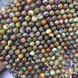 Green Australian Opal Jade Loose Beads 6/8/10mm Natural for Jewelry Making