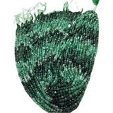 Round Faceted 3.5mm Green Emerald Loose Beads for DIY Jewelry Making