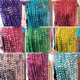 Jade Diamond Square Faceted Loose Beads 8*7mm 14-Inch DIY Jewelry