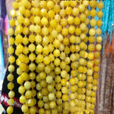 Jade Diamond Square Faceted Loose Beads 8*7mm 14-Inch DIY Jewelry