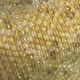 Lemon Quartz Faceted Beads 5.5mm DIY Jewelry Making