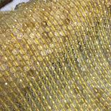 Lemon Quartz Faceted Beads 5.5mm DIY Jewelry Making