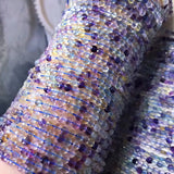 Multicolor Fluorite Faceted Loose Beads 2x4mm 14-inch