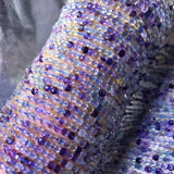 Multicolor Fluorite Faceted Loose Beads 2x4mm 14-inch
