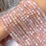 Pink Morganite Square Faceted Loose Beads 5mm DIY Jewelry Making Nature