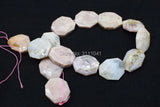 Pink Opal Flat Baroque Faceted Loose Beads for DIY Jewelry Making