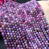 Pink Red RUBY Faceted Beads 5/6mm for DIY Jewelry Making