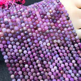 Pink Red RUBY Faceted Beads 5/6mm for DIY Jewelry Making