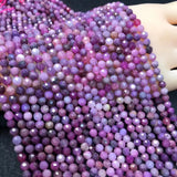 Pink Red RUBY Faceted Beads 5/6mm for DIY Jewelry Making