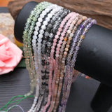 Mixed Loose Beads Prehnite/Ametrine/Sunstone/Rose Quartz Round Moonstone Faceted