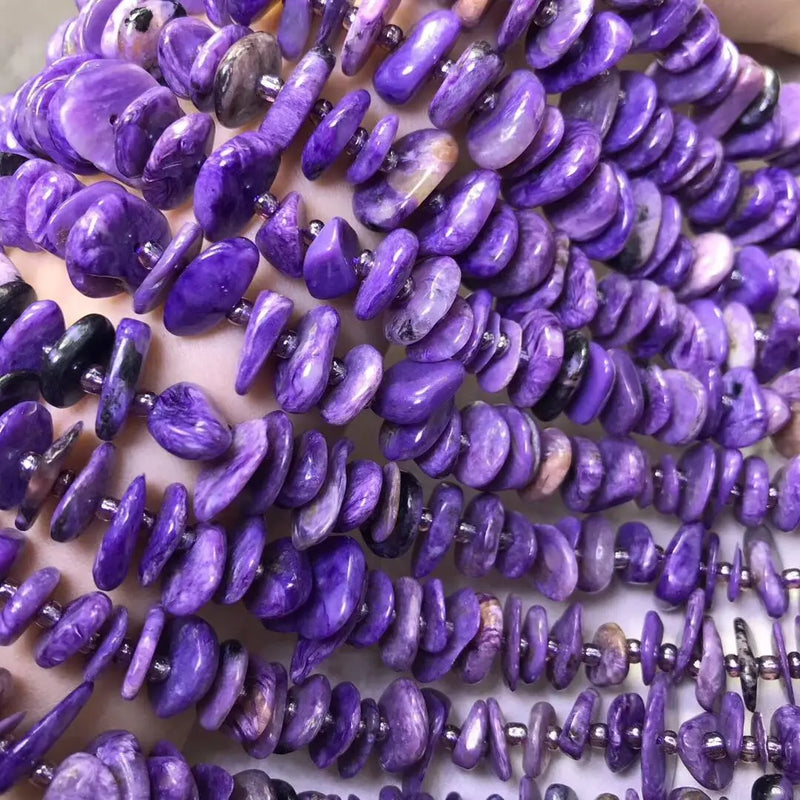 Purple Charoite Loose Beads Baroque 10-12mm for Jewelry Making