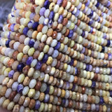 Purple Opal Faceted Roundel Loose Beads 4*7mm 14-inch