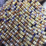 Purple Opal Faceted Roundel Loose Beads 4*7mm 14-inch