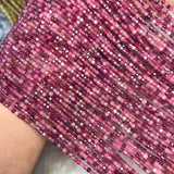 Red RUBY Square Faceted 2.5mm Loose Beads for DIY Jewelry Making