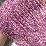 Red RUBY Square Faceted 2.5mm Loose Beads for DIY Jewelry Making