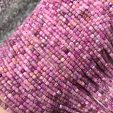 Red RUBY Square Faceted 2.5mm Loose Beads for DIY Jewelry Making