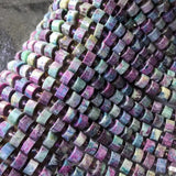Red Green Ruby Roundelle Faceted Loose Beads 6*9mm 14in