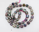 Red Green Ruby Roundelle Faceted Loose Beads 6*9mm 14in