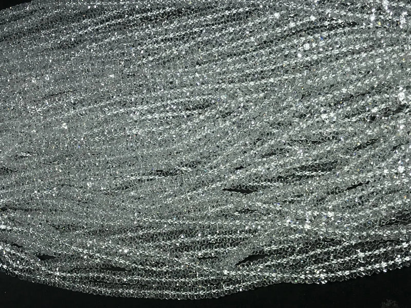 Crystal Roundelle Loose Beads Faceted 4/6/8mm for Jewelry Making DIY