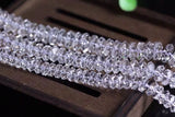 Crystal Roundelle Loose Beads Faceted 4/6/8mm for Jewelry Making DIY
