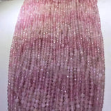 Faceted Loose Beads 3mm Moragnite/Rose Quartz/Pietersite/Rutilated Quartz