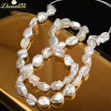 Freshwater Pearl Beads Keshi Baroque 8-10mm 14inch DIY Jewelry Making