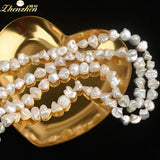 Freshwater Pearl Beads Keshi Baroque 8-10mm 14inch DIY Jewelry Making