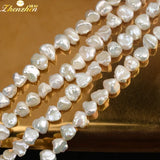 Freshwater Pearl Beads Keshi Baroque 8-10mm 14inch DIY Jewelry Making