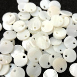 50 PCS Mother of Pearl Coin Shell Beads Pendant Chams 30mm 25mm 20mm 15mm 8mm