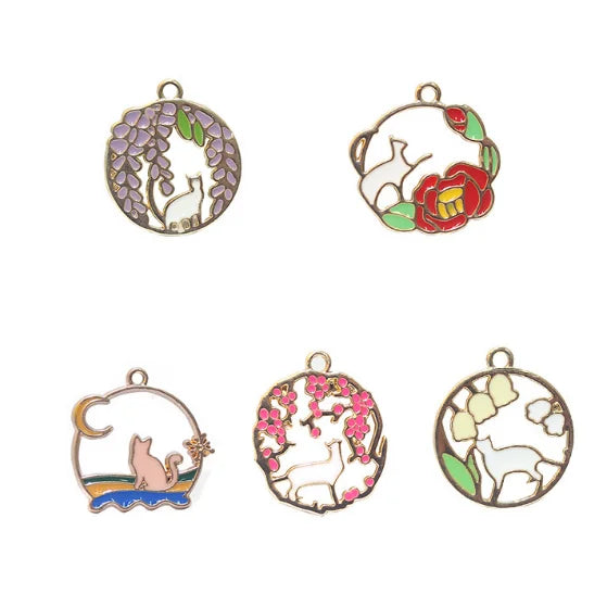 50 pcs Cartoon Metal Charm Pendant DIY Jewelry Making