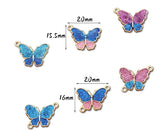 60pcs Butterfly Metal Charm Pendant DIY Jewelry Making