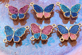 60pcs Butterfly Metal Charm Pendant DIY Jewelry Making