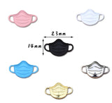 60pcs Cartoon Mask Metal Charm Pendant DIY Jewelry Making
