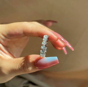 Sweet Heart Pink Rhinestone Ring for Women